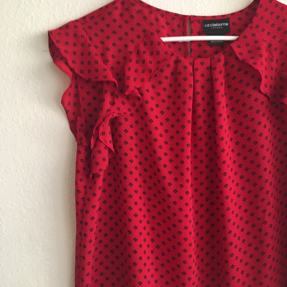 Liz Claiborne blouse with belt - Picture 3 of 10